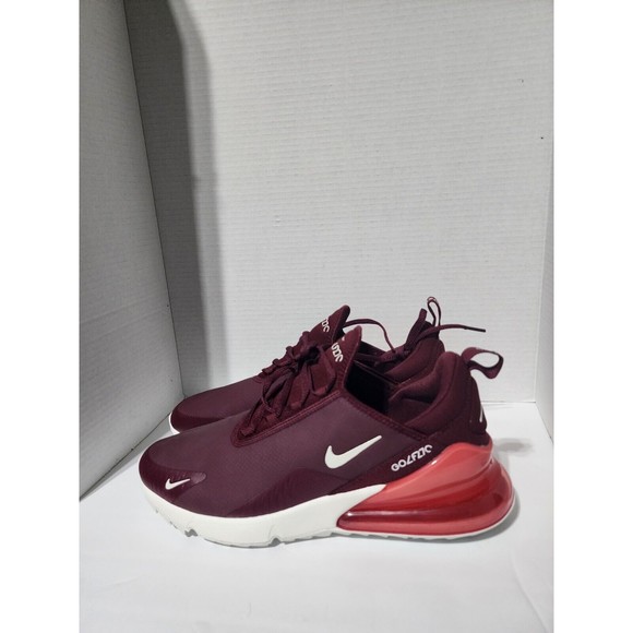 Nike Air Max 270 Golf, Dark Beetroot/Pink Salt | Size 11.5 Men\'s CK6483-600